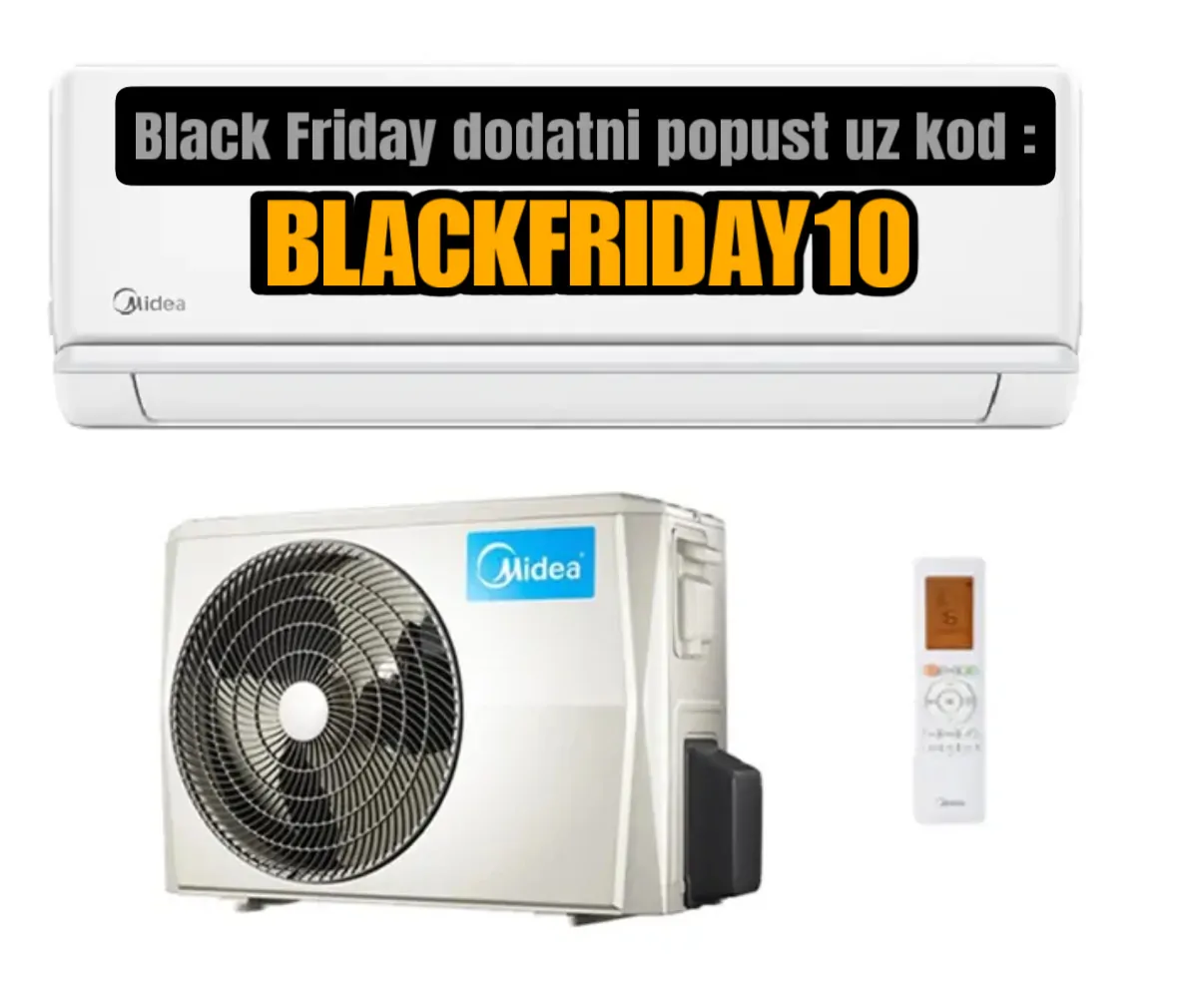 Midea Xtreme Save PLUS MOX102-12HFN8-GH/MSAGBU-12HRFNX-QRD0GW – optimiziran za grijanje - Termo hlad