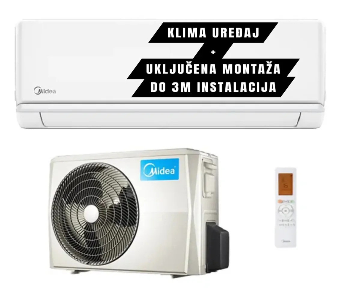 MIDEA XTREME SAVE KLIMA UREĐAJ SA UKLJUČENOM MONTAŽOM DO 3 METRA INSTALACIJA - Termo hlad