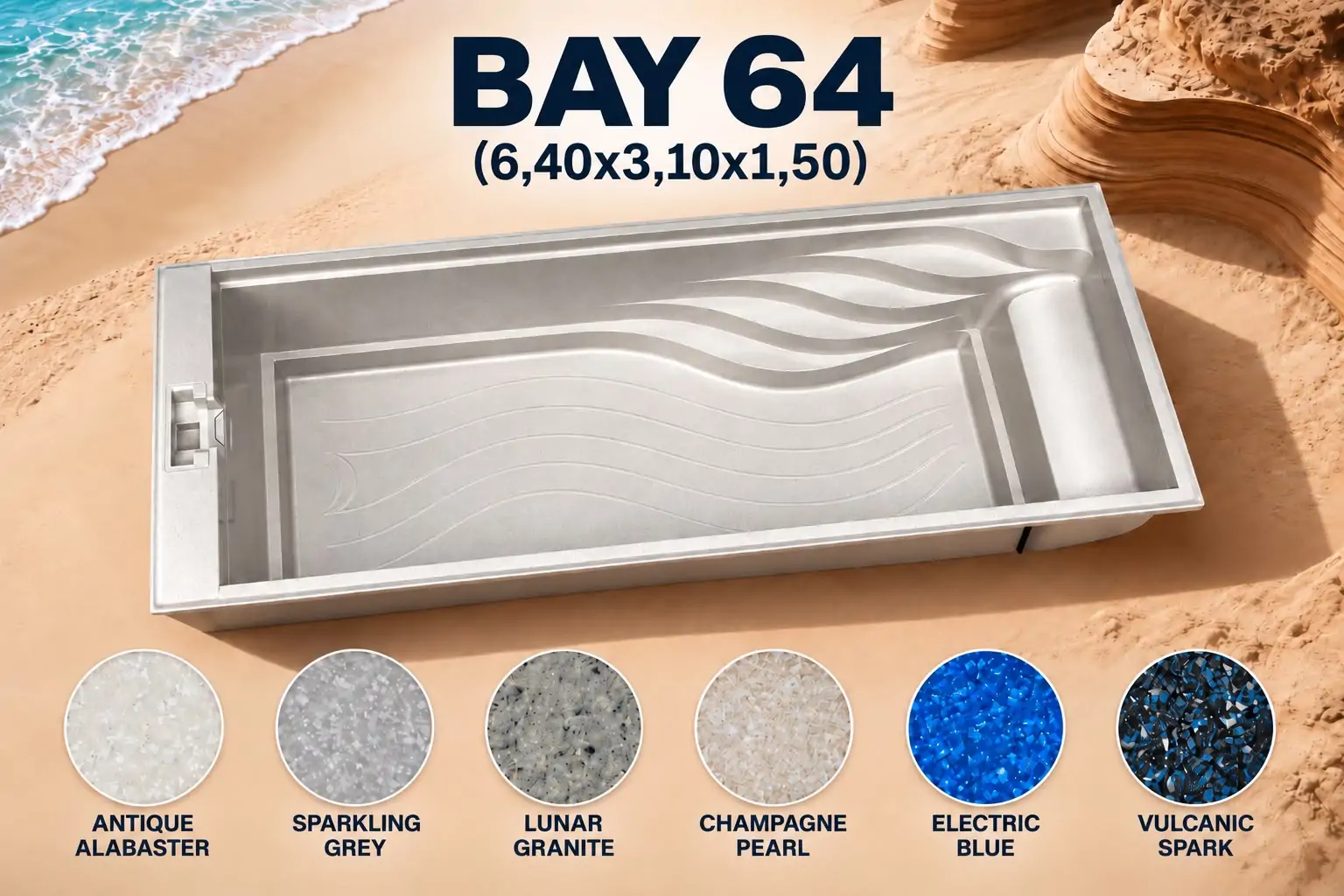BAZEN GRAPHENE CERAMIC BAY 64 (6,40×3,10×1,50) - Termo hlad