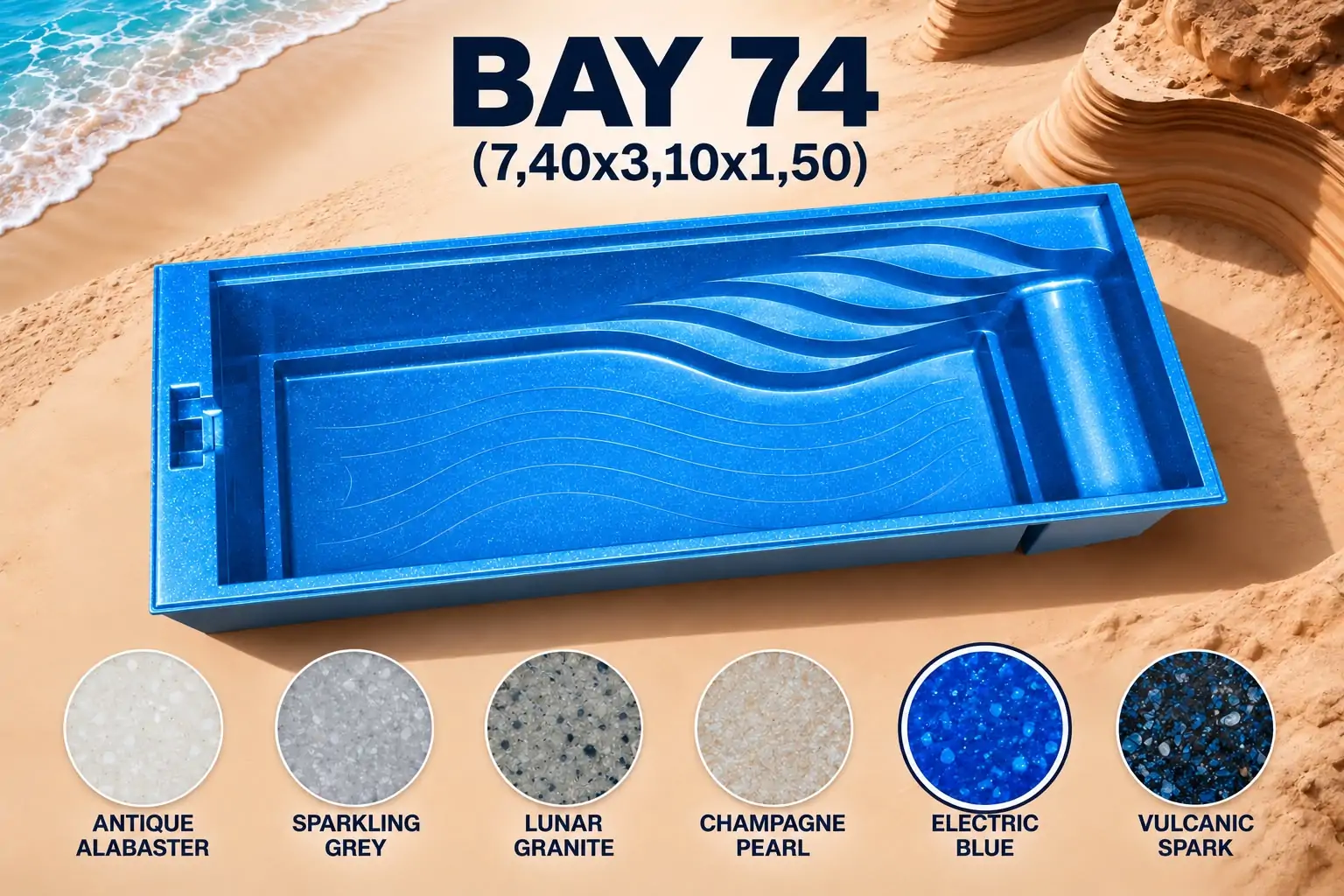 BAZEN GRAPHENE CERAMIC BAY 74 (7,40×3,10×1,50) - Termo hlad